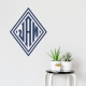 Diamond Monogram Wall Decal