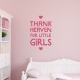 Thank Little Girls Wall Quote Decal