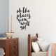 Places You Will Go Wall Decal