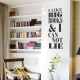 Big Book Wall Decal Black