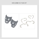 Drama Masks Wall Decal Kit