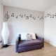 Music notes wall decal