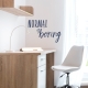 Normal Is Boring Wall Quote Decal Dark Blue