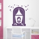 Princess Window Wall Decal Violet