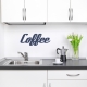 Retro Coffee Wall Decal Dark Blue