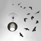 Circling Crows Wall Decal