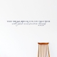 Sincere Hearts Dark Blue Wall Quote Decal