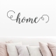 Home Script Wall Decal in Black