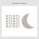 Stars and Moon Decal