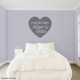 A True Love Story" Wall Quote Decal