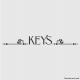 Keys with Fleur de lys Wall Quote Decal
