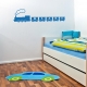 Custom Letter Train Name Wall Decal