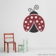 Dark Red and Black - Lovely Ladybug Wall Decal