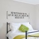 Never Give Up Wall Quote Decal