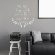 The Best Thing - Audrey Hepburn Wall Quote Decal