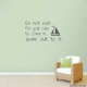 Swim Out to it Wall Quote Decal