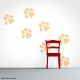 Dog Paw Prints Wall Decal