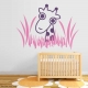 Giraffe in the Grass Wall Decal