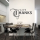 Give Thanks Wall Quote Decal