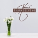 Thanksgiving Wall Quote Decal