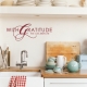 With Gratitude Wall Quote Decal