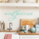 With Gratitude Wall Quote Decal