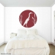 Heron and Cattails Wall Decal