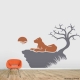 Lion & Rock Wall Art Decal