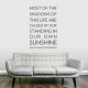 Most of the Shadows of this life Wall Quote Decal
