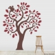 Squirrel and oak tree wall decal