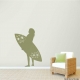 Surfer Chick Wall Art Decal