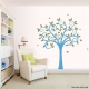 Swirly Butterfly Tree Wall Art Decal