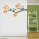 Three Owls on a Branch Wall Decal