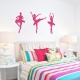 Ballerina Trio Wall Decal