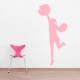 Cheerleader and Pom Poms Wall Decal