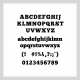 Chunky Block-Custom Text Wall Decal