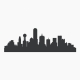 Dallas Texas Skyline Vinyl Wall Art Decal