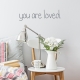 Floral-Handwritten-Custom Text Wall Decal