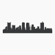 Fort Worth Texas Skyline Vinyl Wall Art Decal