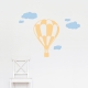 Hot Air Balloon Ride with Clouds Wall Art Decal