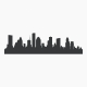 Houston Texas Skyline Vinyl Wall Art Decal