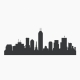 Indianapolis Indiana Skyline Vinyl Wall Art Decal