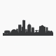 Milwaukee Wisconsin Skyline Vinyl Wall Art Decal