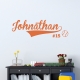 Baseball Name Wall Art Decal