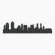 San Diego California Skyline Vinyl Wall Art Decal