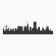 San Francisco California Skyline Vinyl Wall Art Decal