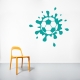 Muddy Soccer Ball Wall Art Decal