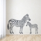 Zebra Family Wall Art Decal