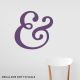 Ampersand Wall Decal