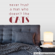 Cat Trust Wall Quote Decal